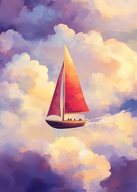 Sailboat in the Clouds