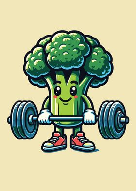 Broccoli Lifting Weights