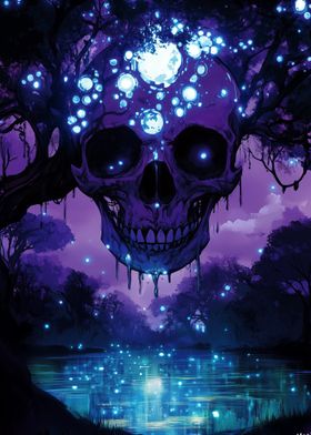 Enigmatic Skull in the Mystic Forest