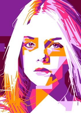 Elle Fanning Pop Art Portrait