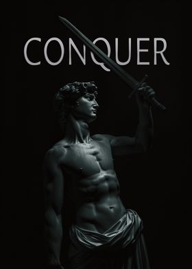 Conquer - Statue with Sword