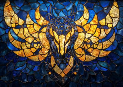 Majestic Dragon: Stained Glass Power