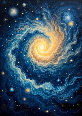 Spiral Galaxy Painting