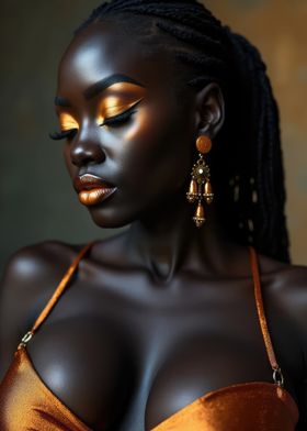 Golden Beauty Portrait