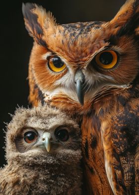 Owl Family Portrait