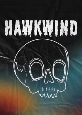 Hawkind Skull Poster