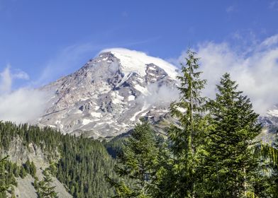 Striking Mount Rainier