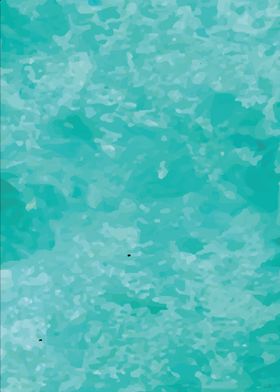 Abstract Turquoise Teal Watercolor