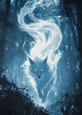 Mystical White Fox