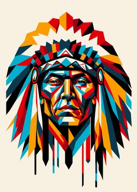 Native American Chief Portrait