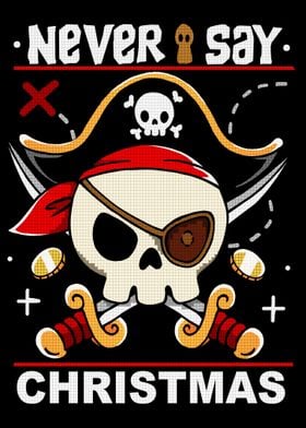 Pirate Skull Christmas Design