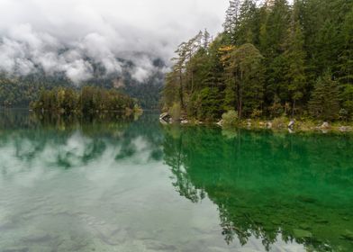 Eibsee Tranquility-Alpine Reflections