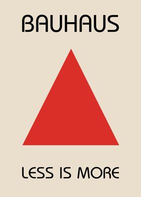 Bauhaus Triangle Poster