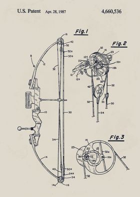 Compound archery bow systemPatent Drawing