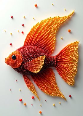 Fish Made of Beads