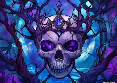 Vine-Crowned Skull: Mystical Majesty