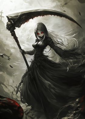 Dark Anime Reaper Girl