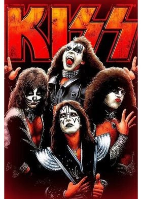 KISS Band Poster