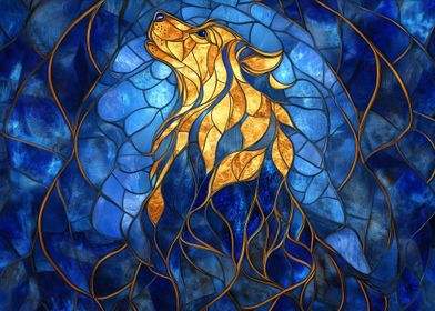 Howling dog: Stained Glass Serenade