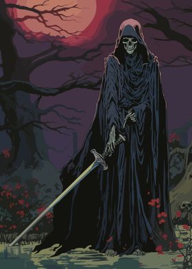 Grim Reaper Sword Dark Fantasy