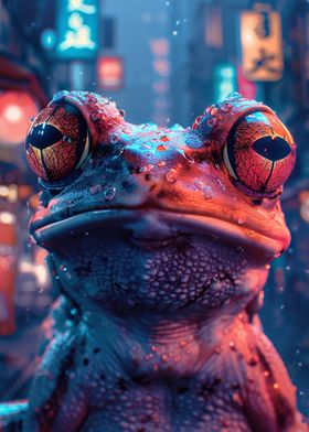 Frog in Neon City