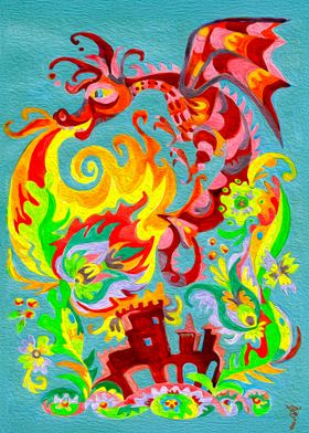 Dragon and Castle 