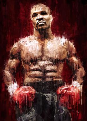 Mike Tyson Boxing Portrait