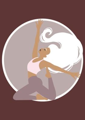 Yoga Pose Illustration