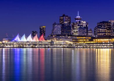 Vancouver Skyline at Night