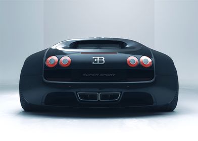 Black Bugatti Veyron Super Sport