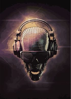 Disco Skull Headphones