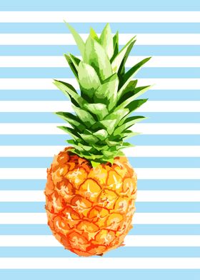 Pineapple Poster Summer Vibes