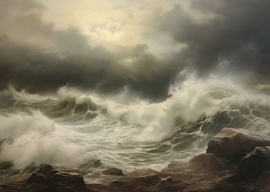 Stormy Sea Landscape