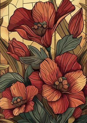 Floral Art Nouveau Design