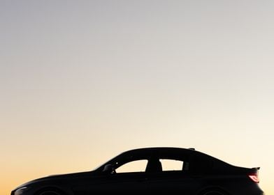 BMW M3 Silhouette at Sunset