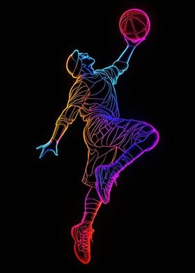 Basketball Player Silhouette