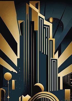 Art Deco Cityscape