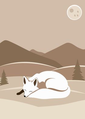 Serene Summit Fox Slumber