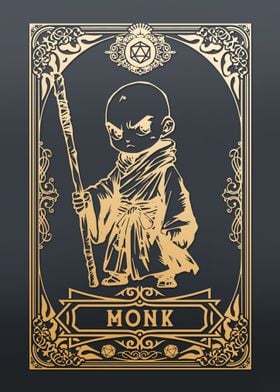 Monk Chibi Tarot card