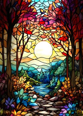 Stained Glass Forest