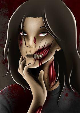 Horror Zombie Anime Girl