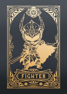 Fighter Chibi Tarot card