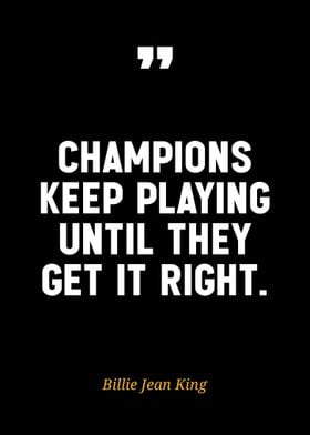 Champions Keep Playing