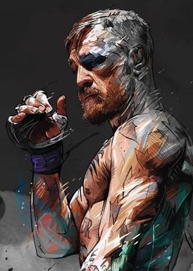 Conor McGregor MMA Portrait