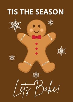 Gingerbread Man Christmas Card