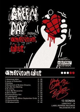 Green Day American Idiot Album Cover