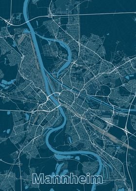 Mannheim City Map