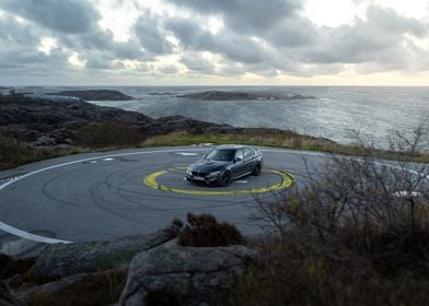 F80 BMW M3 competition at sea