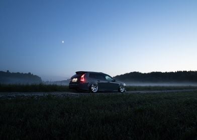 SAAB 9-3 in the fog