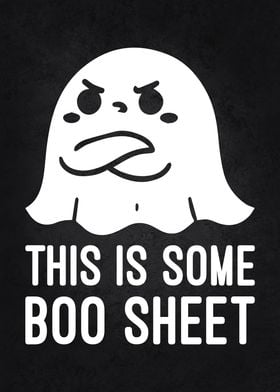 Boo Sheet Ghost Funny Retro Halloween